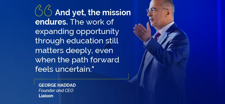 George Haddad reflects on Liaison's 35 years serving the higher ed community.