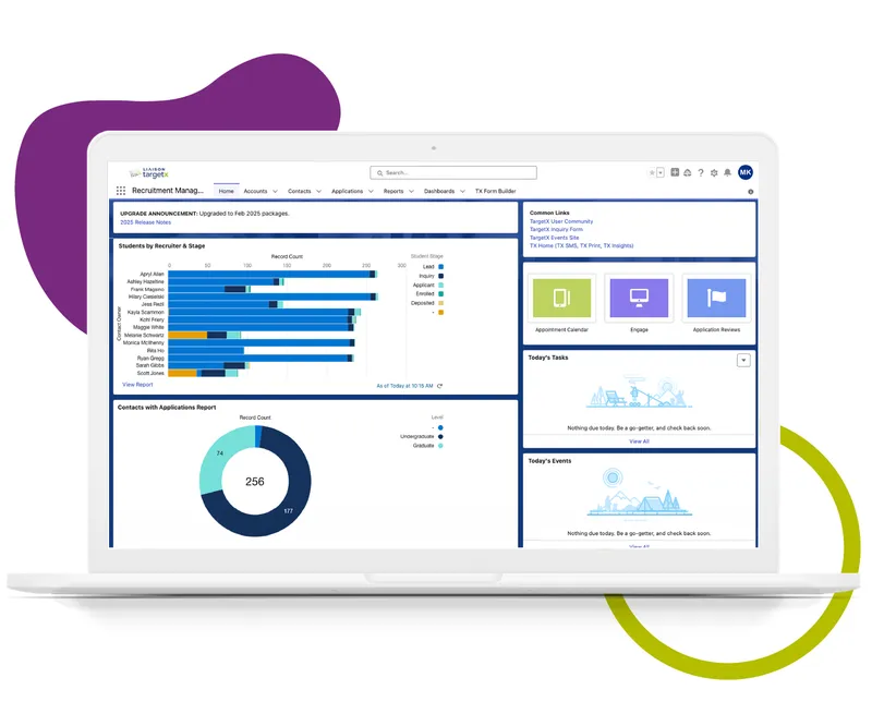 Targetx recruitment and admissions hero image
